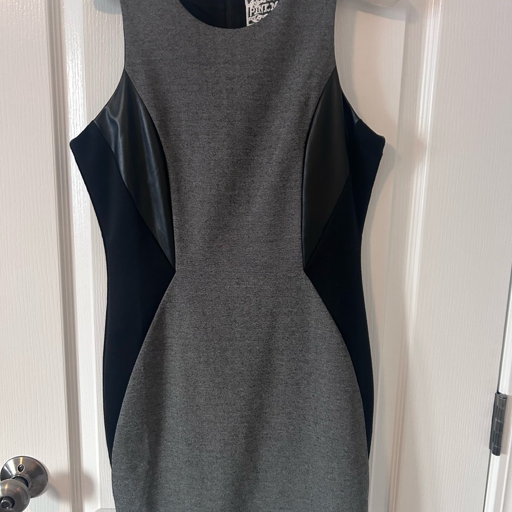 Pink Martini Gray and Black Mini Dress